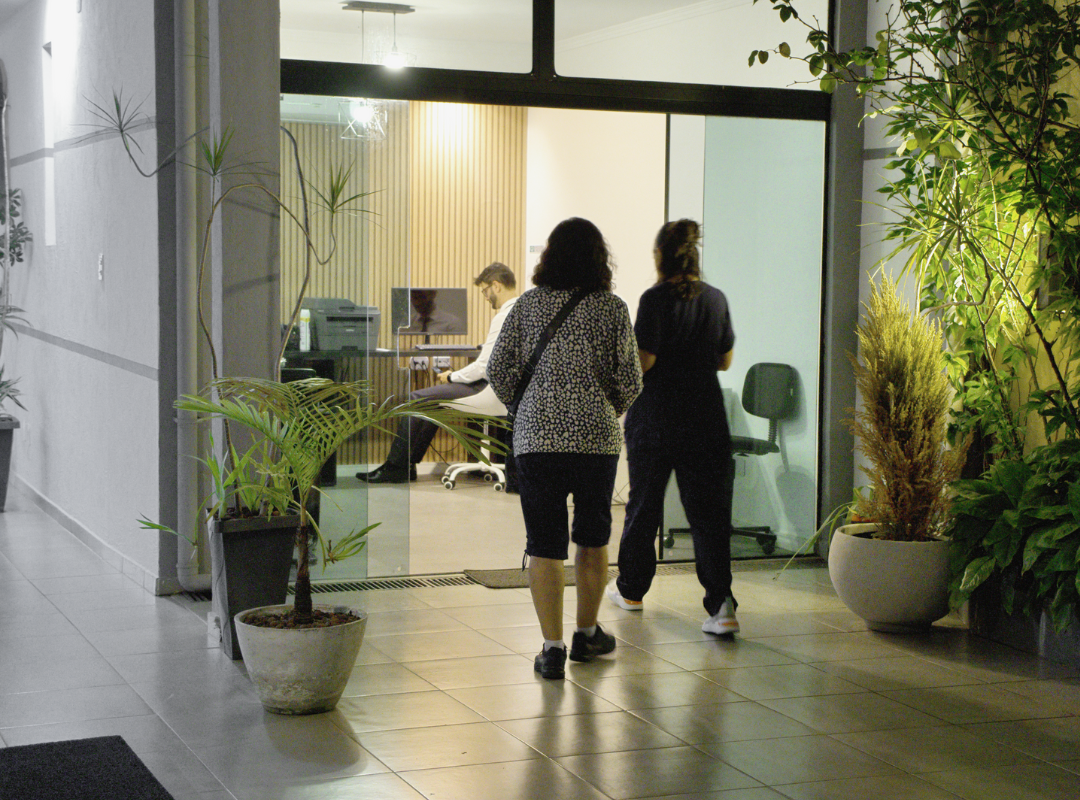 Pacientes chegando ao Centro de Sono Brasil